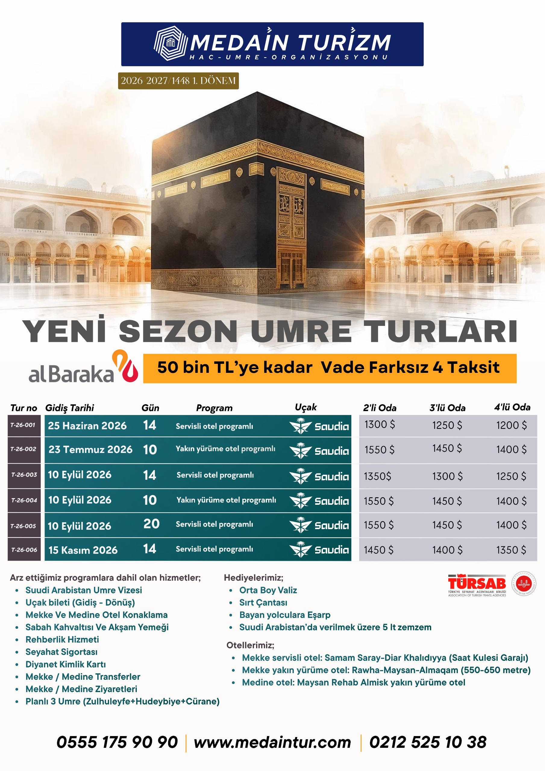 2026 Umre Fiyatları